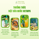 Mật dừa nước hữu cơ Vietnipa 375g, hộp 30 gói