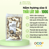 Nấm hương khô Phú Gia size S thái lát 50g - 100g