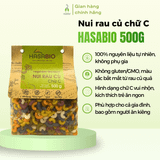 Nui rau củ chữ C HASABIO 500g