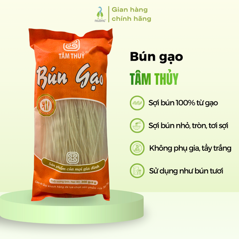 Bún gạo khô Tâm Thủy sợi nhỏ tròn 300g