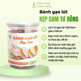 Bánh gạo lứt kẹp cam/khóm Tư Bông 80g