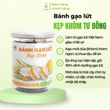 Bánh gạo lứt kẹp cam/khóm Tư Bông 80g
