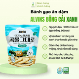 Bánh gạo ăn dặm hữu cơ Alvins cho trẻ 6 tháng+ 3 vị 25g