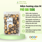 Nấm hương khô Phú Gia size S/M/L 50g - 150g