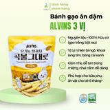 Bánh gạo ăn dặm hữu cơ Alvins cho trẻ 6 tháng+ 3 vị 25g