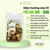 Nấm hương khô Phú Gia size S/M/L 50g - 150g