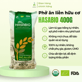 Phở ăn liền gạo trắng hữu cơ HASABIO 400g