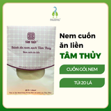 Nem cuốn ăn sống Tâm Thủy 20 lá 12x18cm/túi