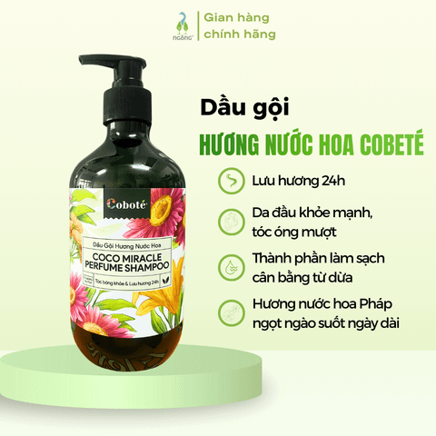 Dầu gội nước hoa Coboté Coco Miracle Perfume Shampoo 480ml