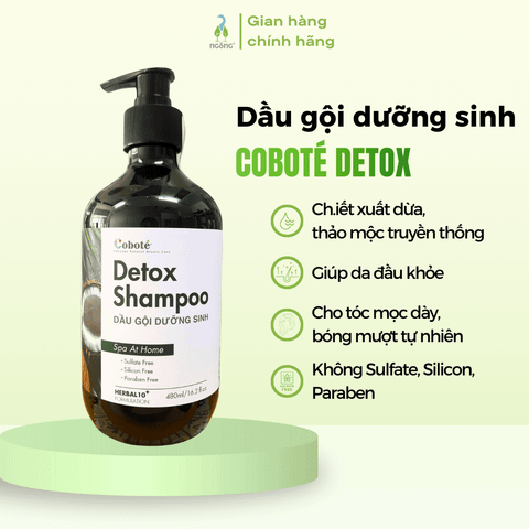 Dầu gội dưỡng sinh Coboté Detox Shampoo 480ml