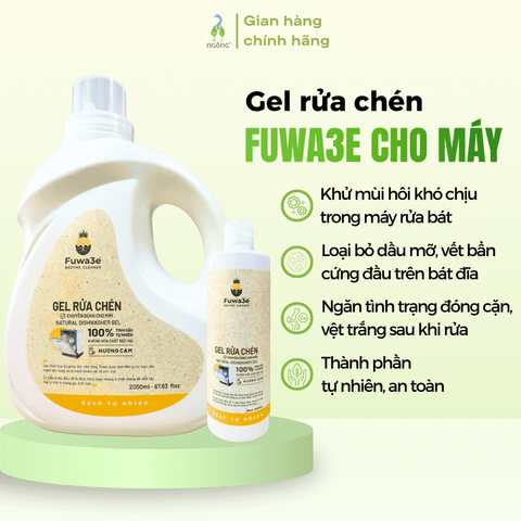 Gel rửa chén cho máy Fuwa3e 500ml/ 2L
