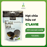 Hạt chia đen hữu cơ C'LaVie túi 200g
