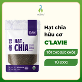 Hạt chia đen hữu cơ C'LaVie túi 200g