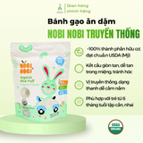 Bánh gạo ăn dặm Nobi Nobi 3 vị cho trẻ 6 tháng+ 40g
