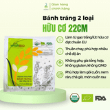 Bánh tráng gạo trắng/lứt HASABIO 200g (20-21 chiếc; R = 22cm)