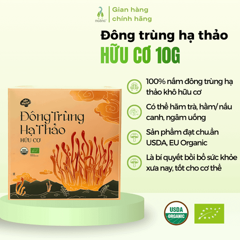 Đông trùng hạ thảo Phú Gia hữu cơ sấy lạnh 10g