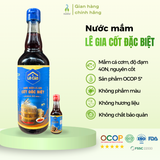 Nước mắm Lê Gia cốt đặc biệt 40N chai 525ml
