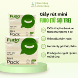 Thùng khăn giấy rút mini Fudo 3 lớp 24 gói x 80 tờ