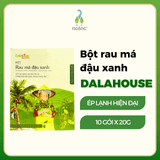 Bột rau má đậu xanh DalaHouse hộp 10 gói x 20g