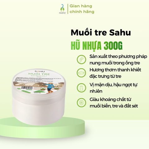 Muối tre Sahu hũ 300g
