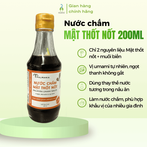 Nước chấm mật thốt nốt Palmania 200ml