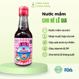 Nước mắm ăn dặm cho bé Lê Gia chai 60ml