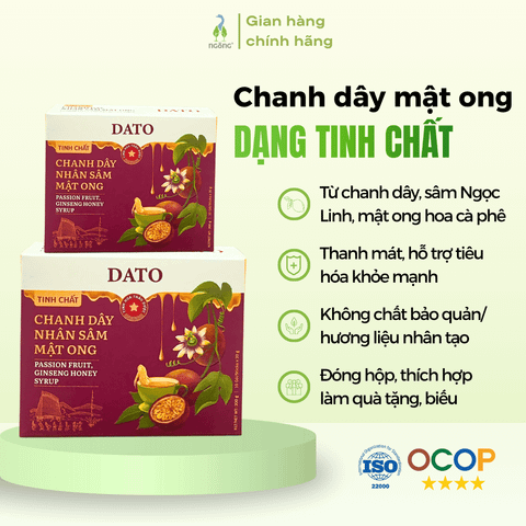 Tinh chất chanh dây nhân sâm mật ong Dato 200g