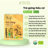 Trà gừng hữu cơ Karose 100g (20 gói x 5g)