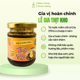 Gia vị kho thịt hoàn chỉnh Lê Gia hũ thủy tinh 180g