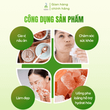 Muối hồng Himalaya Vipep nguyên hạt hũ thủy tinh 120g