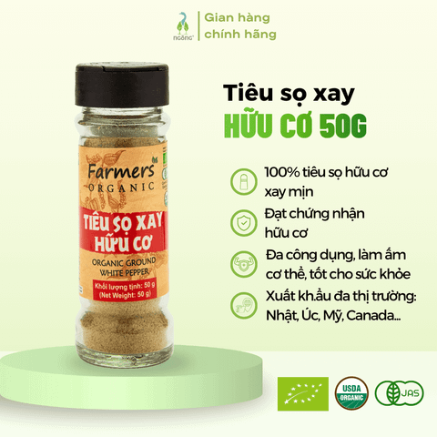 Tiêu sọ xay hữu cơ Vipep 50g