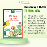 Củ sen kẹp cam/dứa Tư Bông 100g