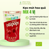 Kẹo mút hữu cơ YumEarth 2 vị 14 chiếc/túi