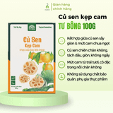 Củ sen kẹp cam/dứa Tư Bông 100g
