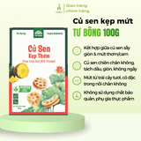 Củ sen kẹp cam/dứa Tư Bông 100g