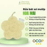 Miếng rửa chén hoa mai Làng Mướp