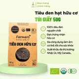 Tiêu đen nguyên hạt Vipep Farmer túi giấy 50g