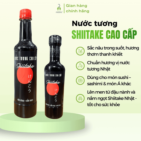 Nước tương Shiitake Làng Chài Xưa 250ml, 525ml