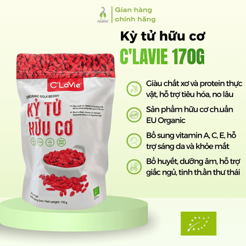 Kỳ tử đỏ hữu cơ C'LaVie 170g (5 túi nhỏ x 34g)