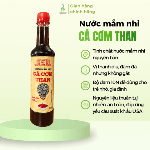 Mắm nhỉ cá cơm than truyền thống Làng Chài Xưa 525ml