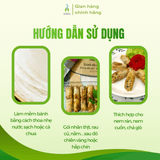 Bánh đa nem Thổ Hà Tâm Thủy loại 1 natri thấp (18cm/23cm - 40 lá/túi)