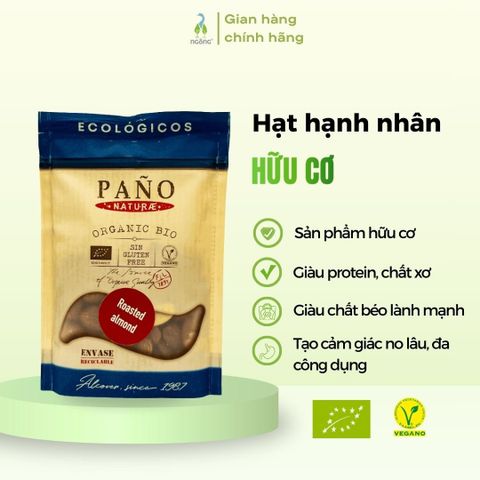 Hạnh nhân rang hữu cơ Pano Naturae 90g