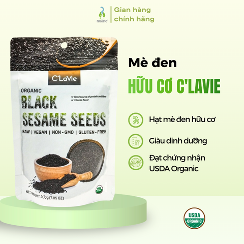 Mè đen hữu cơ C’LaVie 200g