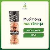 Muối hồng Himalaya Vipep nguyên hạt hũ thủy tinh 120g