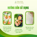 Nem cuốn ăn sống Tâm Thủy 20 lá 12x18cm/túi