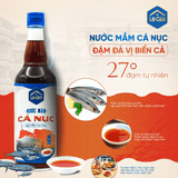 Nước mắm Lê Gia truyền thống cá nục 25(+-1)gN/l chai 525ml