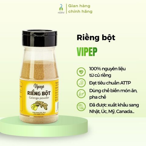 Riềng khô VIPEP dạng bột hũ nhựa 40g