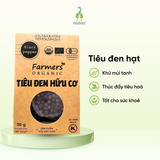 Tiêu đen nguyên hạt Vipep Farmer túi giấy 50g
