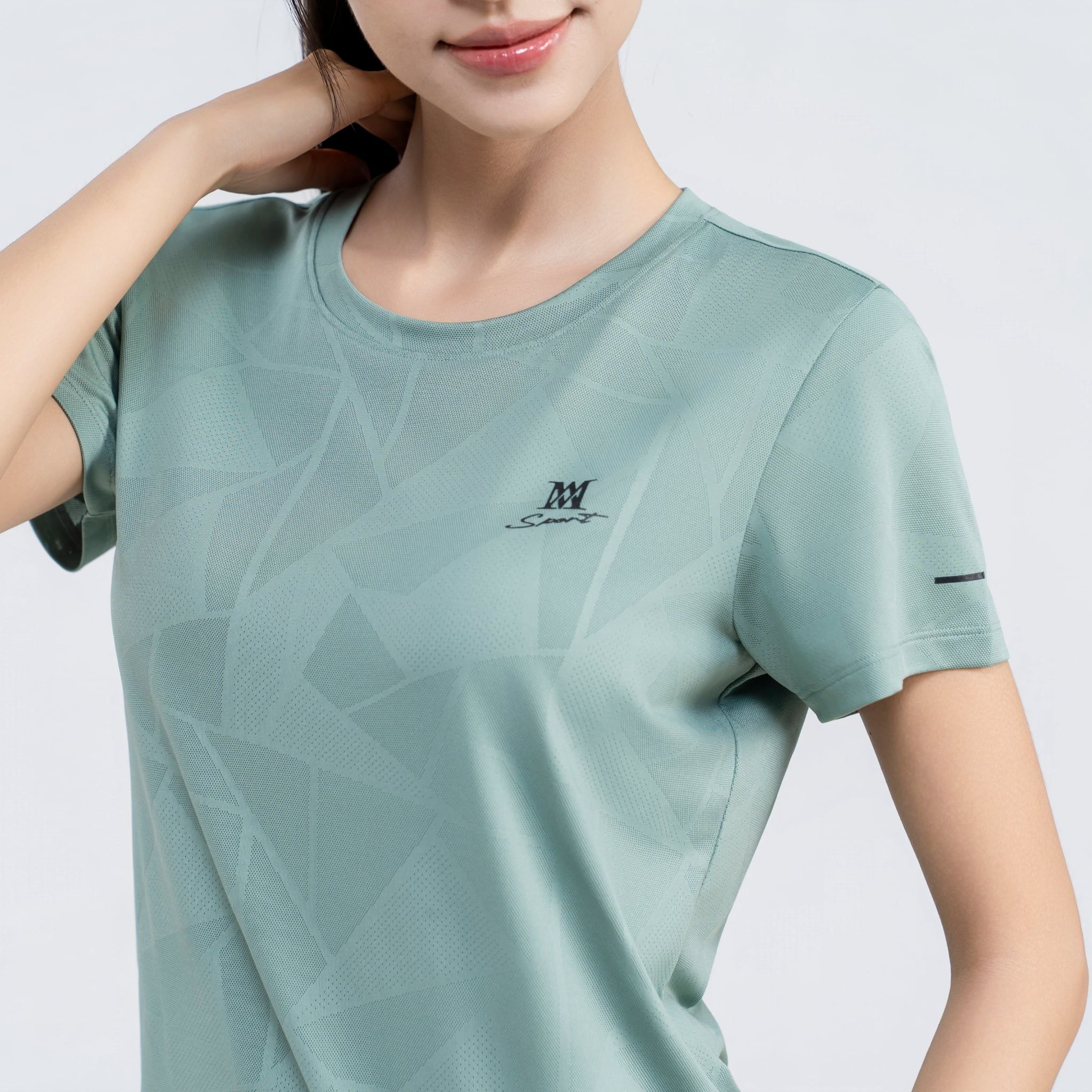  Áo tshirt nữ AM xanh rêu WT2650-37 