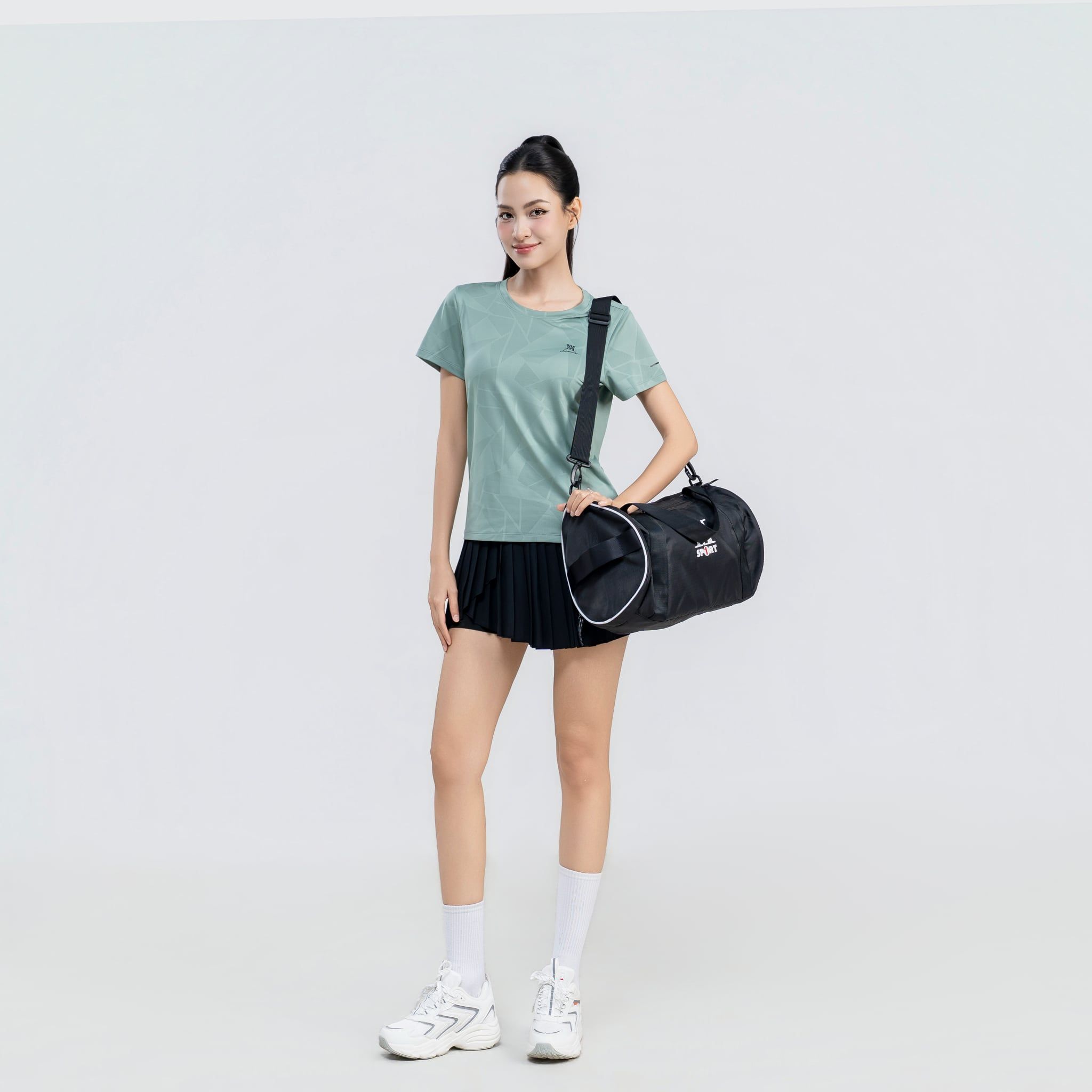  Áo tshirt nữ AM xanh rêu WT2650-37 